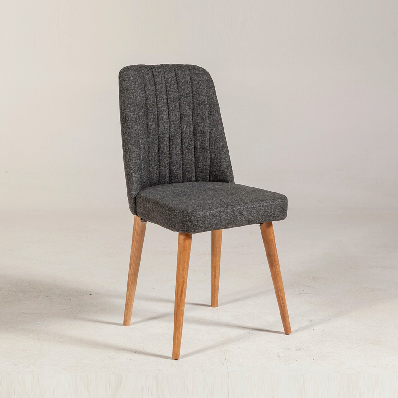 Scaun, Hanah Home, Vina Sandalye Anthracite, Atlantic, 47x89x46 cm, Pin Atlantic / Antracit - imagine 7